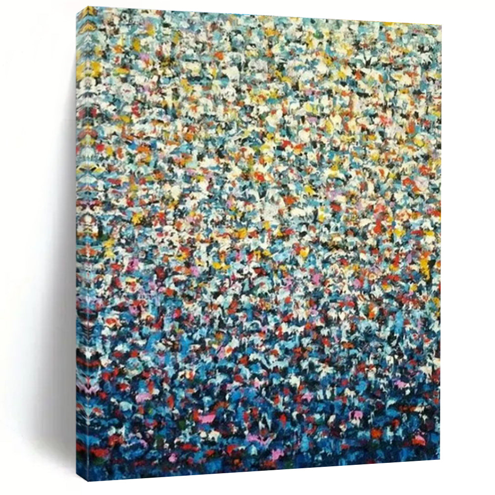 Hand - Painted Grand Abstract Artwork for Cottage Living Room & Hallway DLZ1351