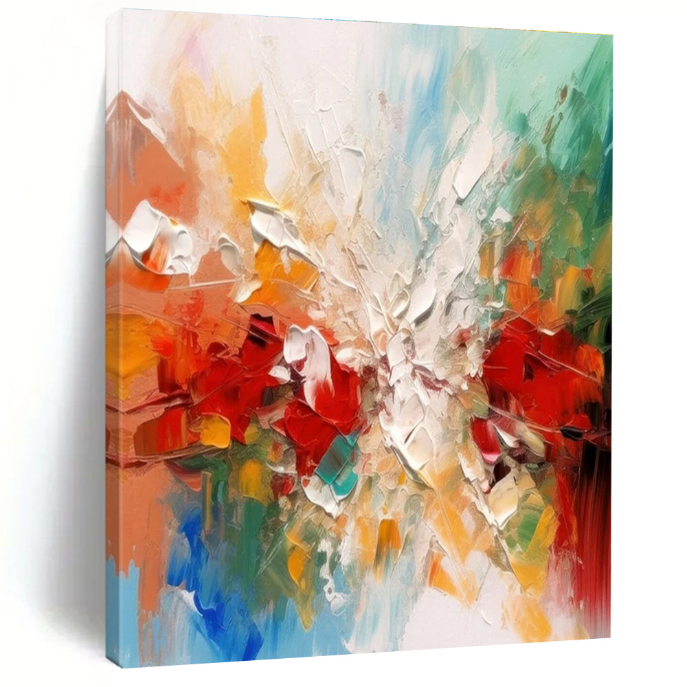 Colorful Explosion Abstract Painting with Bold Textures ADGE079