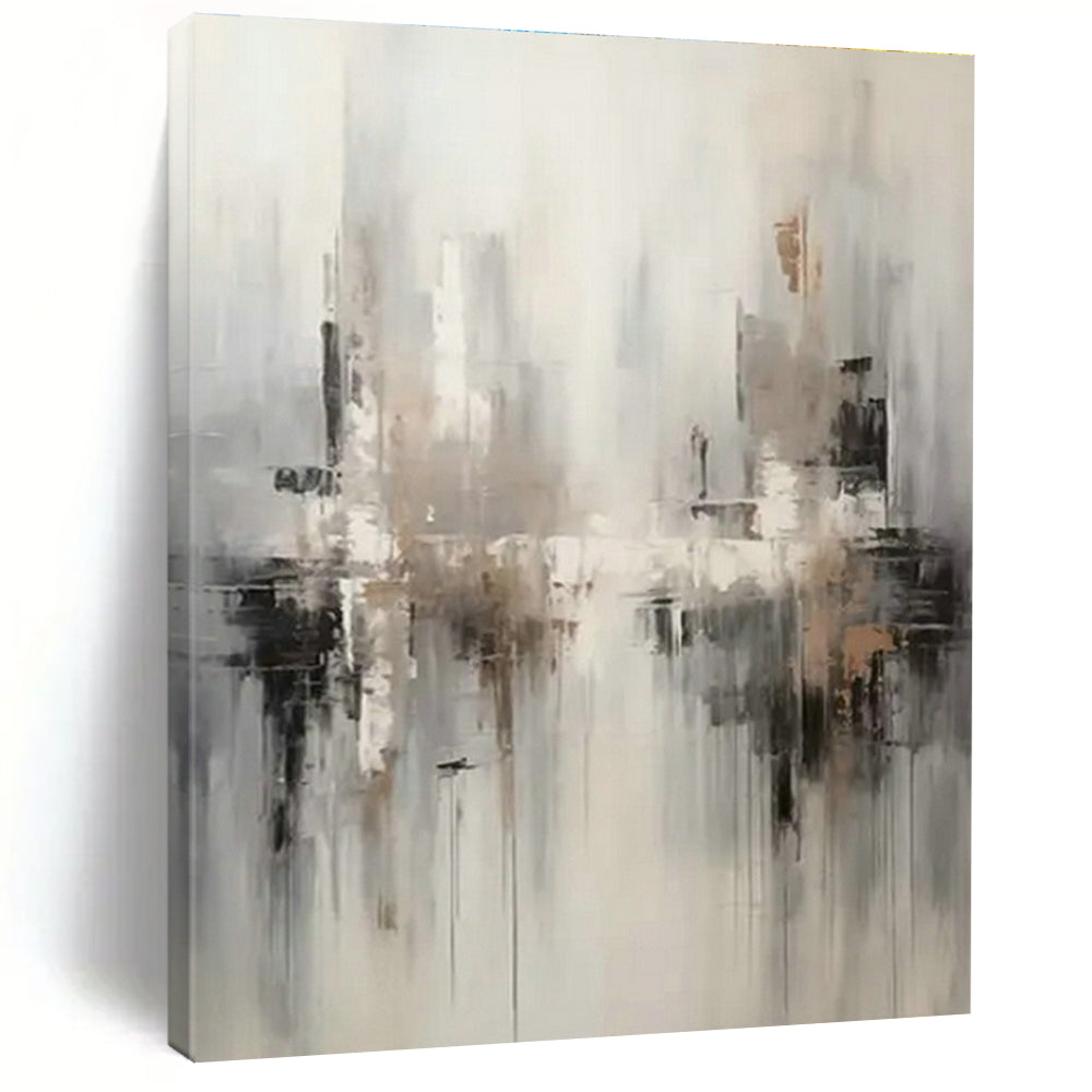 Handmade Abstract Art for Cottage Office Meeting Nook and Hallway Display Shelf Wall DLZ1713