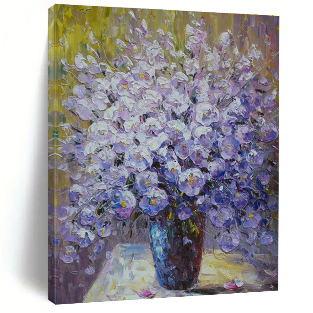 Custom - Designed Hand - Painted Abstract Canvas for Dining Room & Entryway DLZ1353