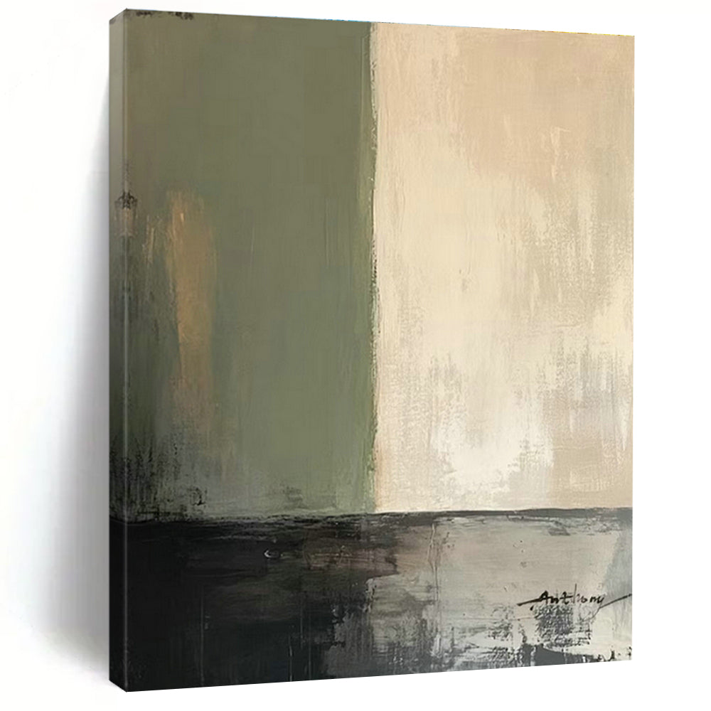 Large Hand-Painted Abstract Art for Cottage Living Room & Entryway DLZ1667
