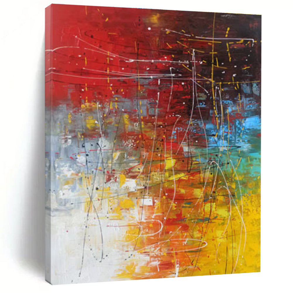 Colorful Abstract Expression Painting ADGE254