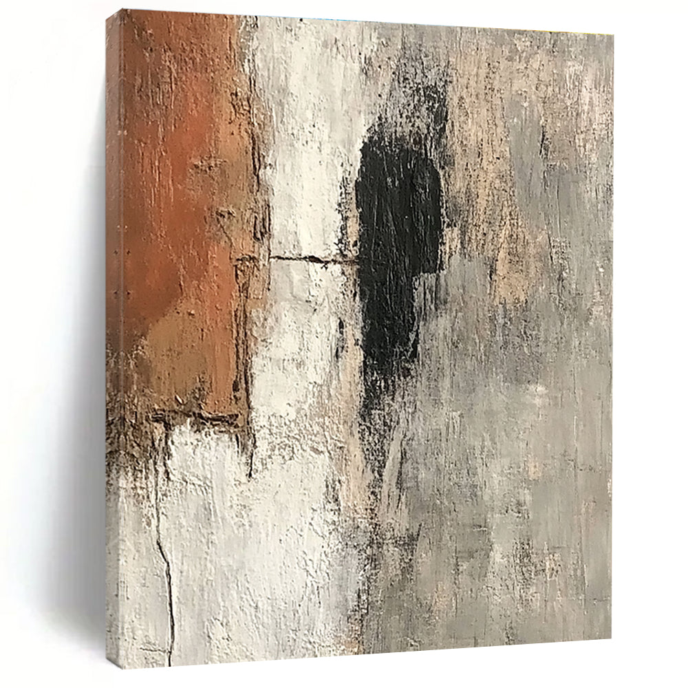 Earth Tone Abstract Painting with Subtle Textures GER586