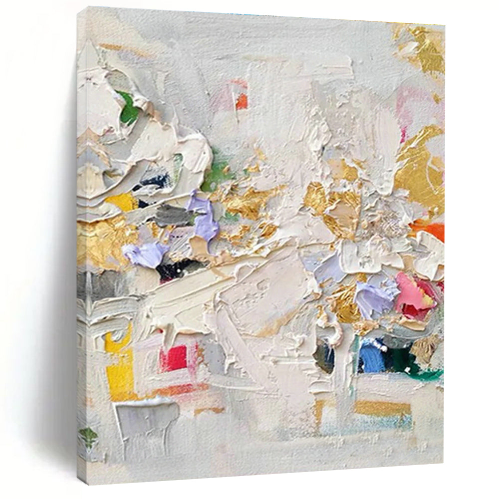 Giant Custom Hand-Painted Abstract Wall Hanging for Dining Room & Entryway DLZ1034