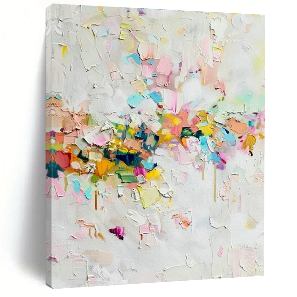 Oversized Custom Handmade Abstract Wall Art for Office Breakout Area and Dining Room Banquette Seating Wall DLZ1920