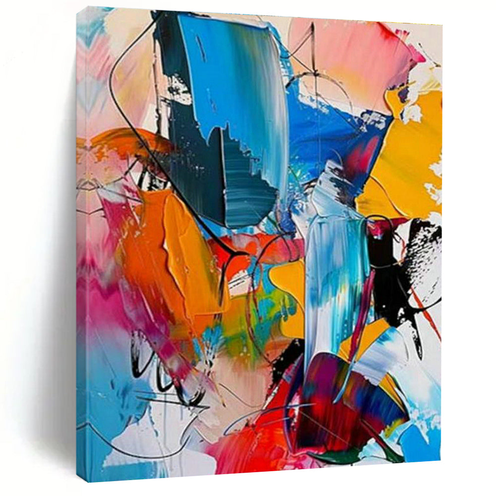 Customization of Large - sized Hand - Painted Abstract Paintings for Cottages, Create a Cozy Atmosphere DLZ0356