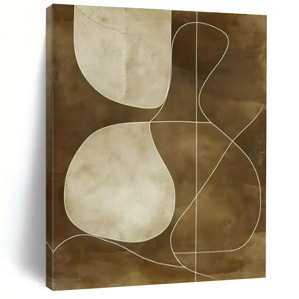 Extra-large Custom Hand-Painted Abstract Canvas for Dining Room Breakfast Nook and Entryway Mudroom DLZ1838