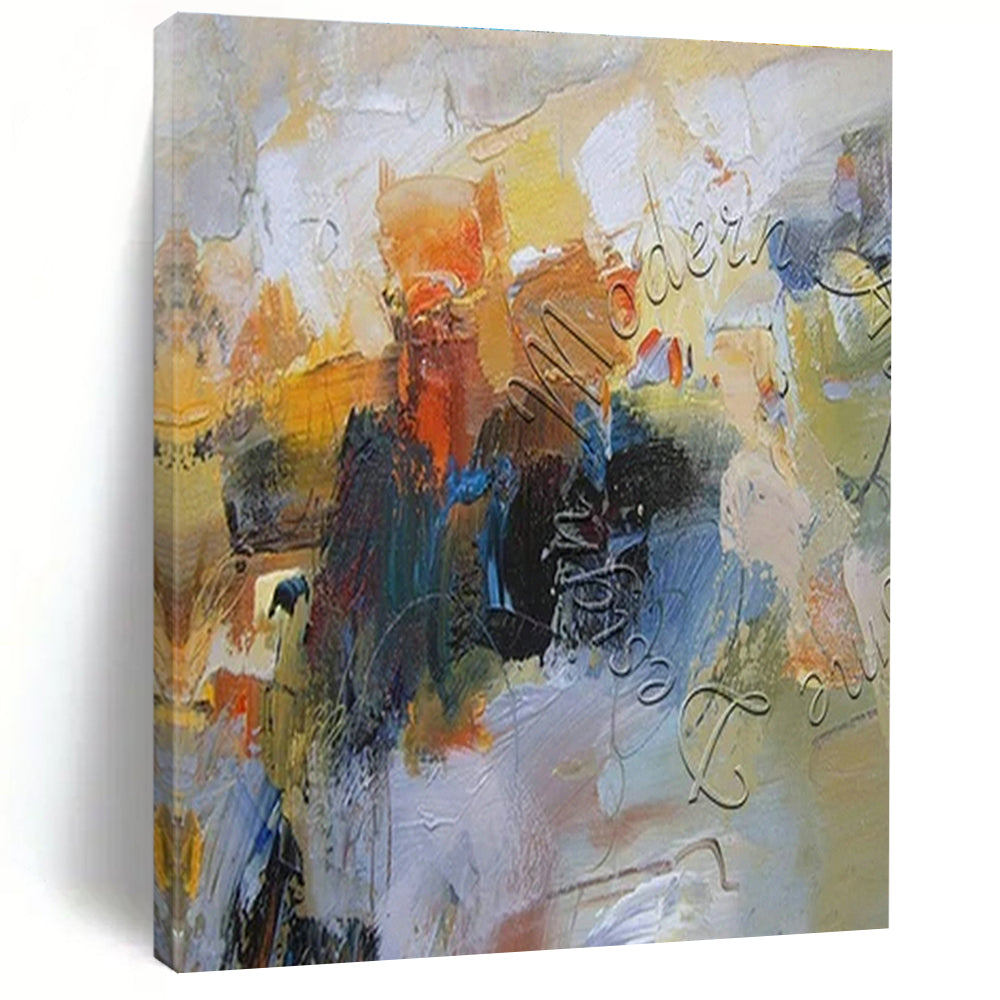 Custom Hand-Painted Abstract Canvas for Dining Room and Office DLZ1824