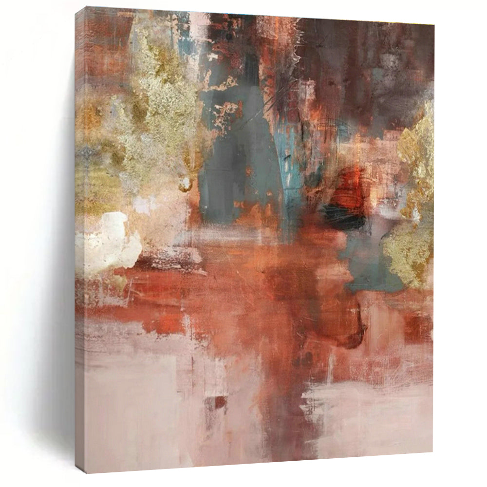 Massive Custom Abstract Paintings for Dining Room Banquet Hall Table Centerpiece Bases & Office Training Center Podium Sides DLZ0915
