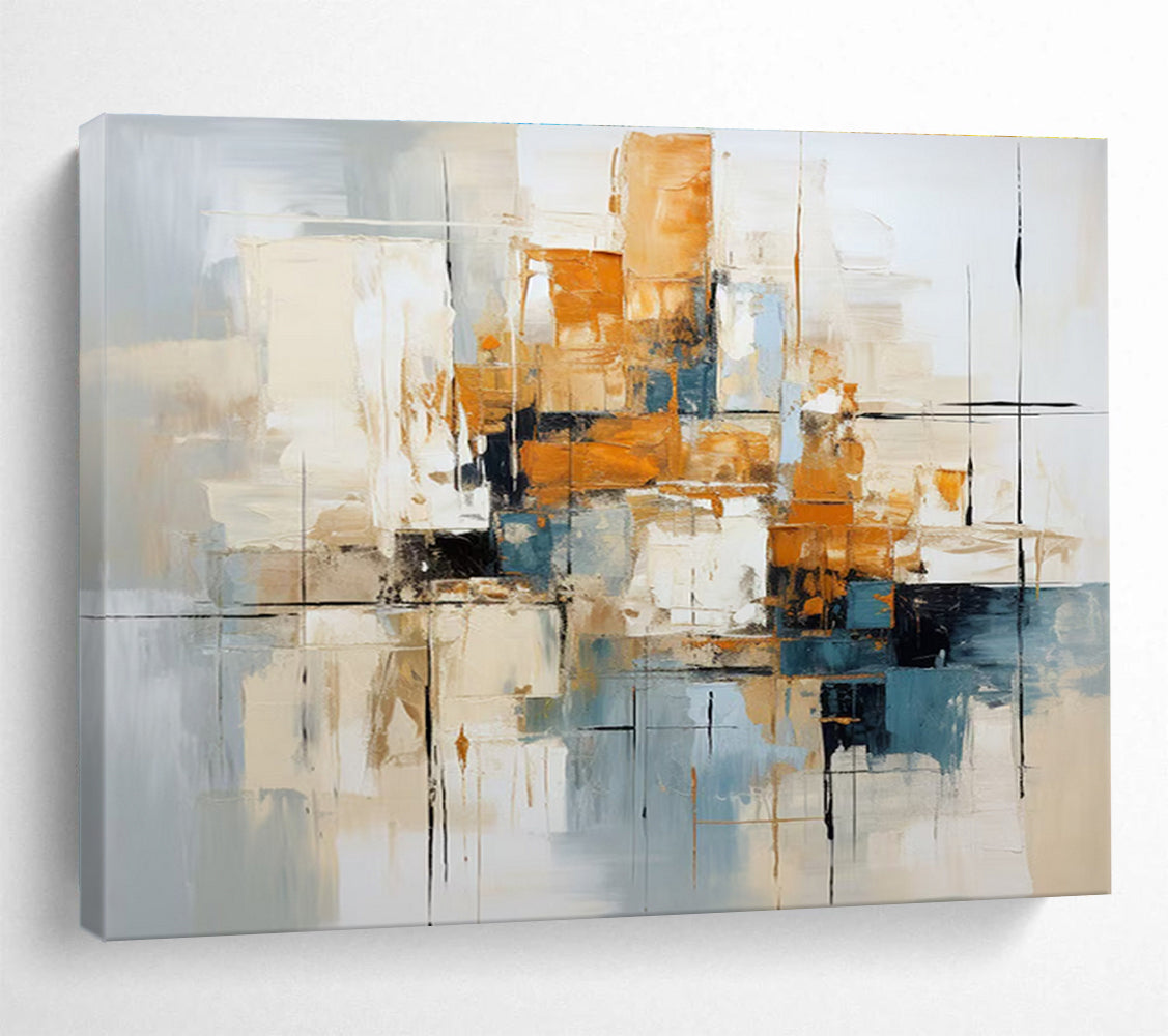 Modern Abstract Cityscape Abstract Painting THY006