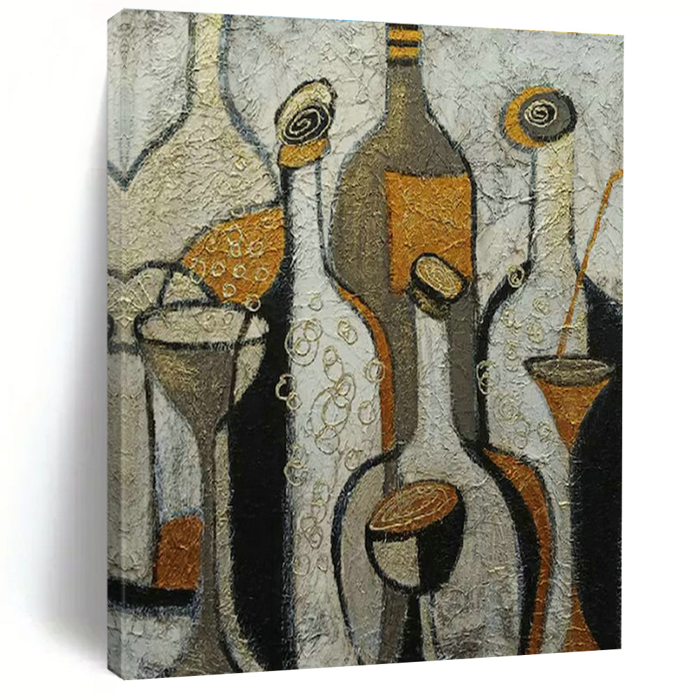 Mammoth Custom-Patterned Hand Painted Abstract Wall Art for Hallway & Cottage DLZ2106