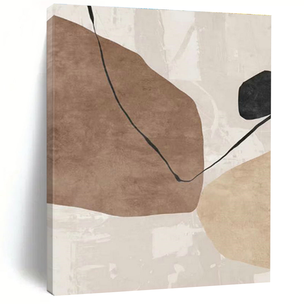 Tremendous Custom - Sized Hand Painted Abstract Canvas for Office & Bedroom DLZ2219