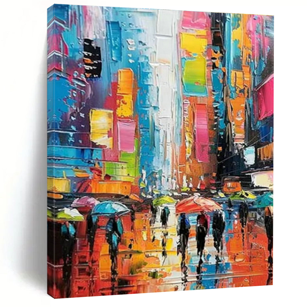 Original Handmade Abstract Painting for Dining Room and Cottage Office DLZ1555