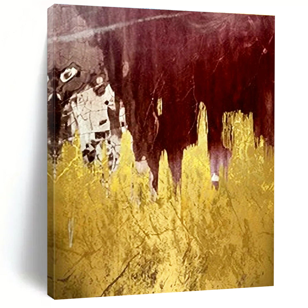 Hand - Painted Large Abstract Wall Art for Cottage Living Room & Office DLZ1343