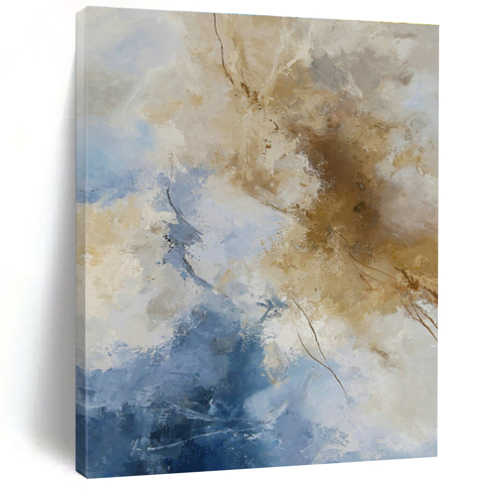 Tremendous Custom Hand - Painted Abstracts for Dining Room Splendor DLZ0402
