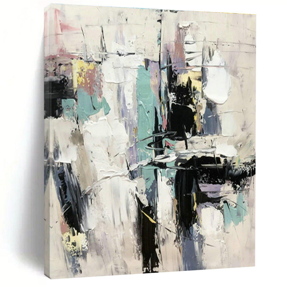 Ultra - Extended, Smart - Mirror - Integrated Custom Abstract Paintings for Living Room Functionality DLZ0498