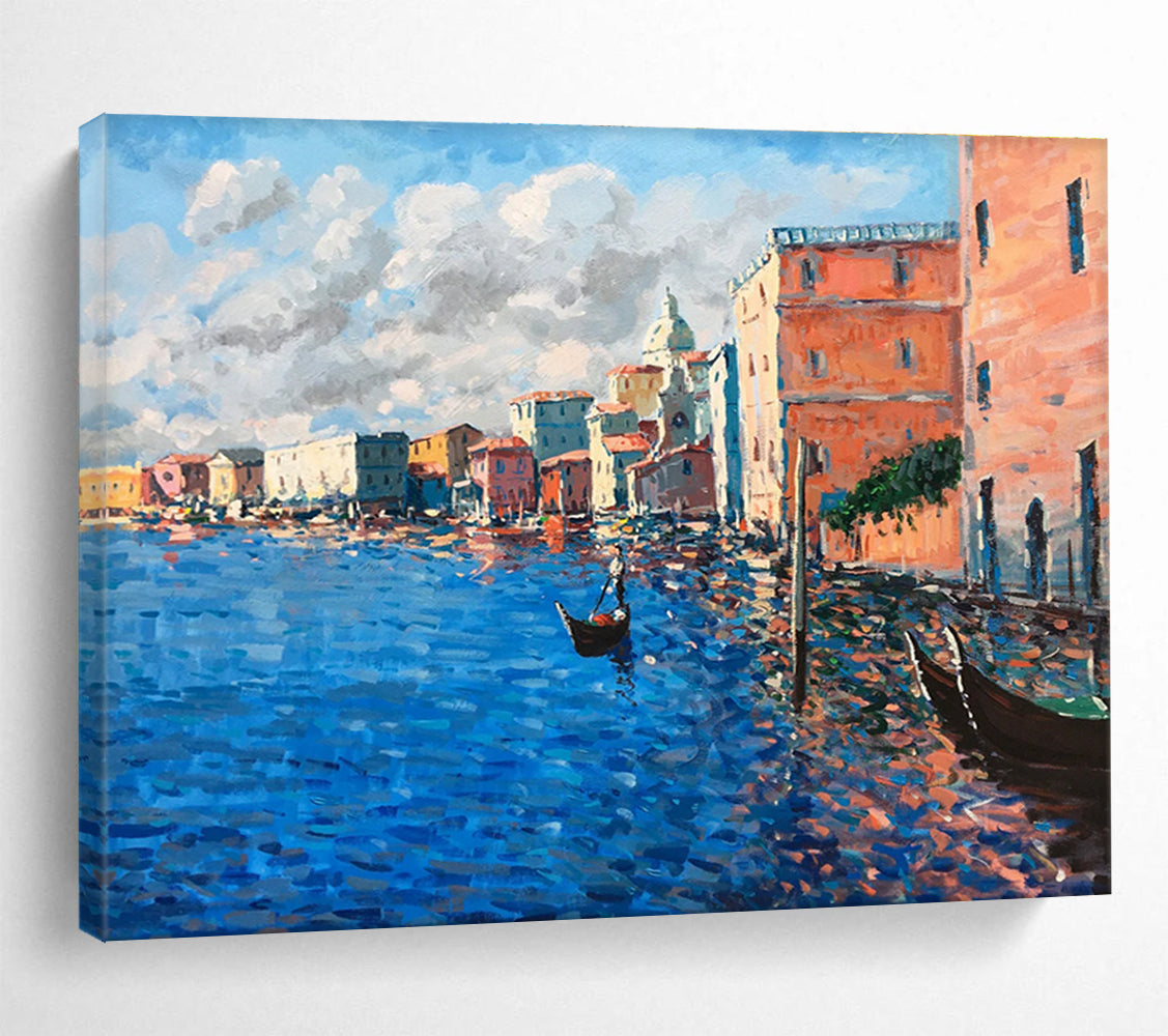 Venice Canal Scene Oil Painting THY456
