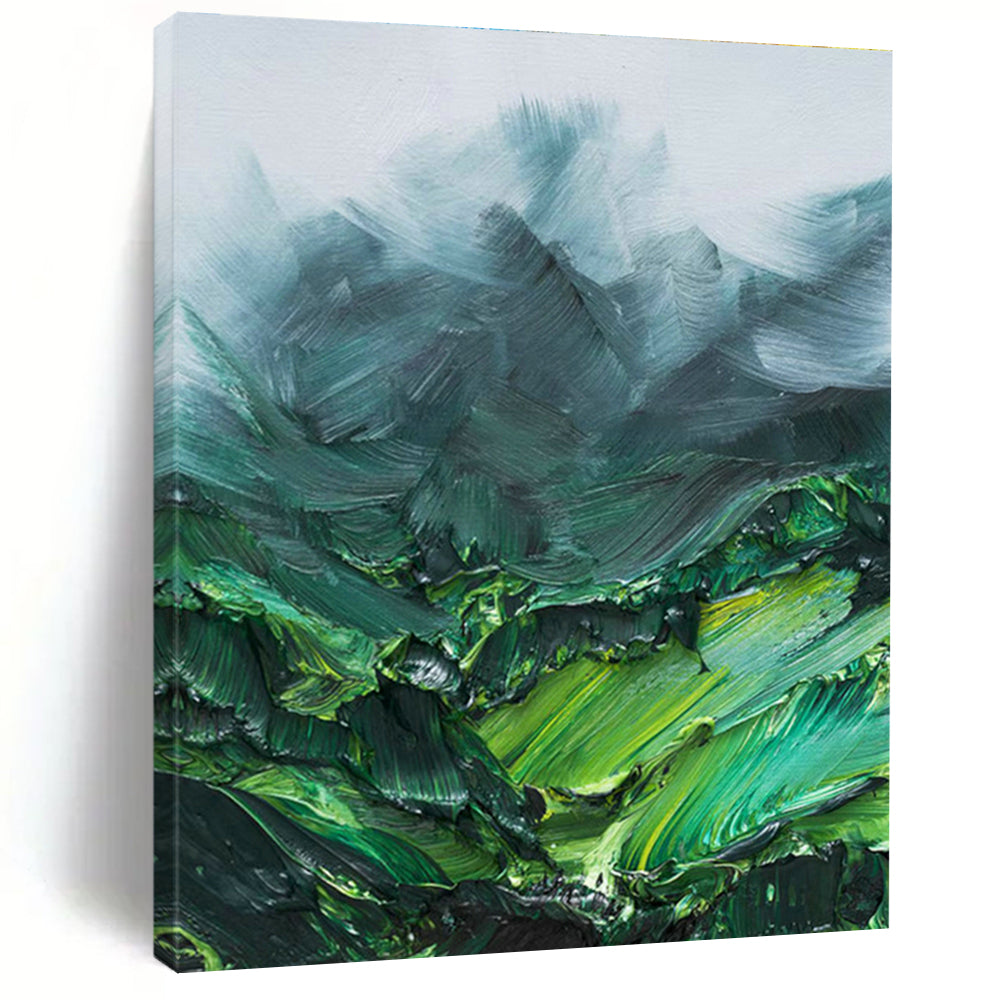 Modern Hand-Painted Abstract Canvas Painting, an Eye-Catching Decoration for Living Room and Entrance DLZ0951