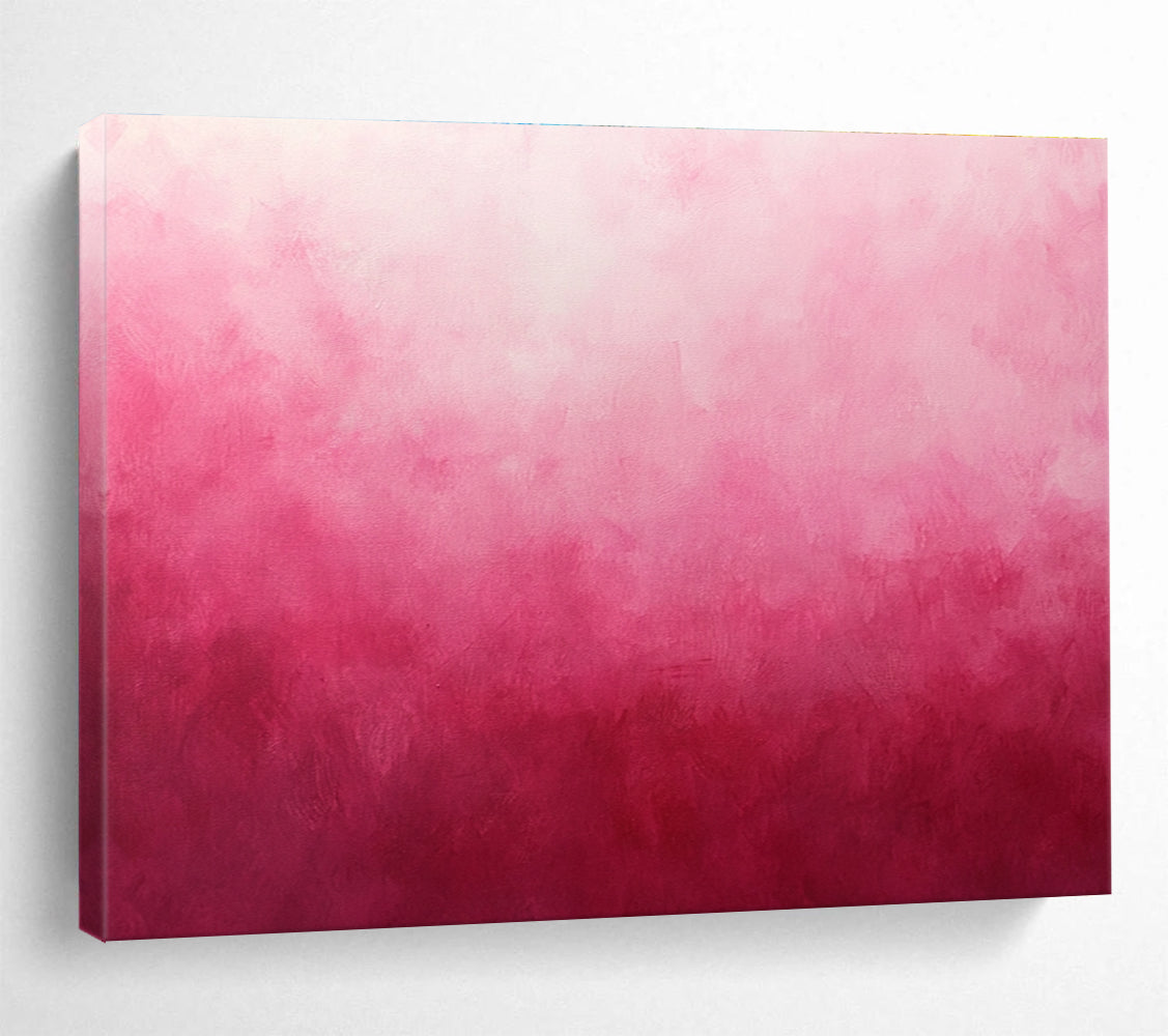 Gradient Pink Abstract Painting with Soft Color Transition DYP429