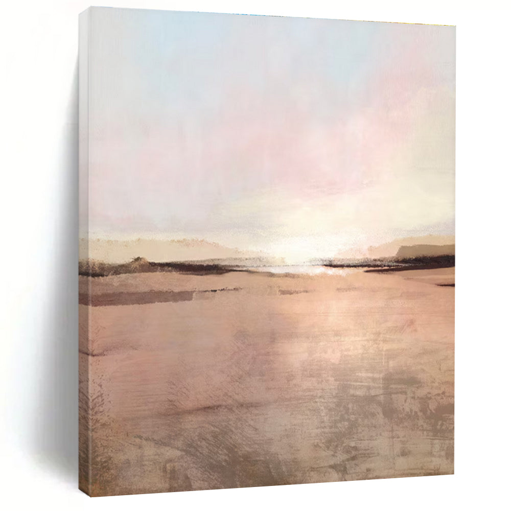 Pastel Sunset Landscape Abstract Painting ADGE174
