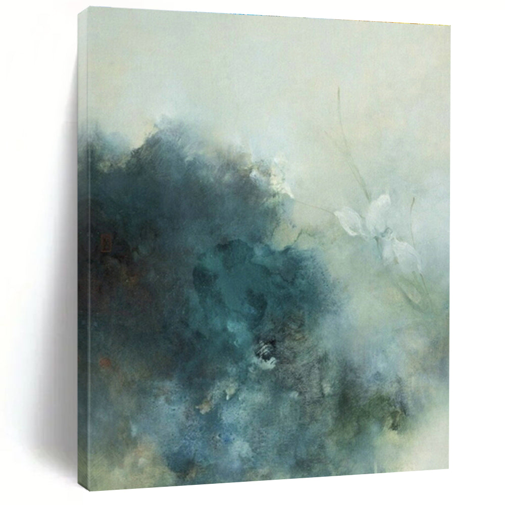 Oversized Hand-Painted Abstract Canvas Wall Hanging, a Cozy Embellishment for Bedroom and Living Room DLZ0955