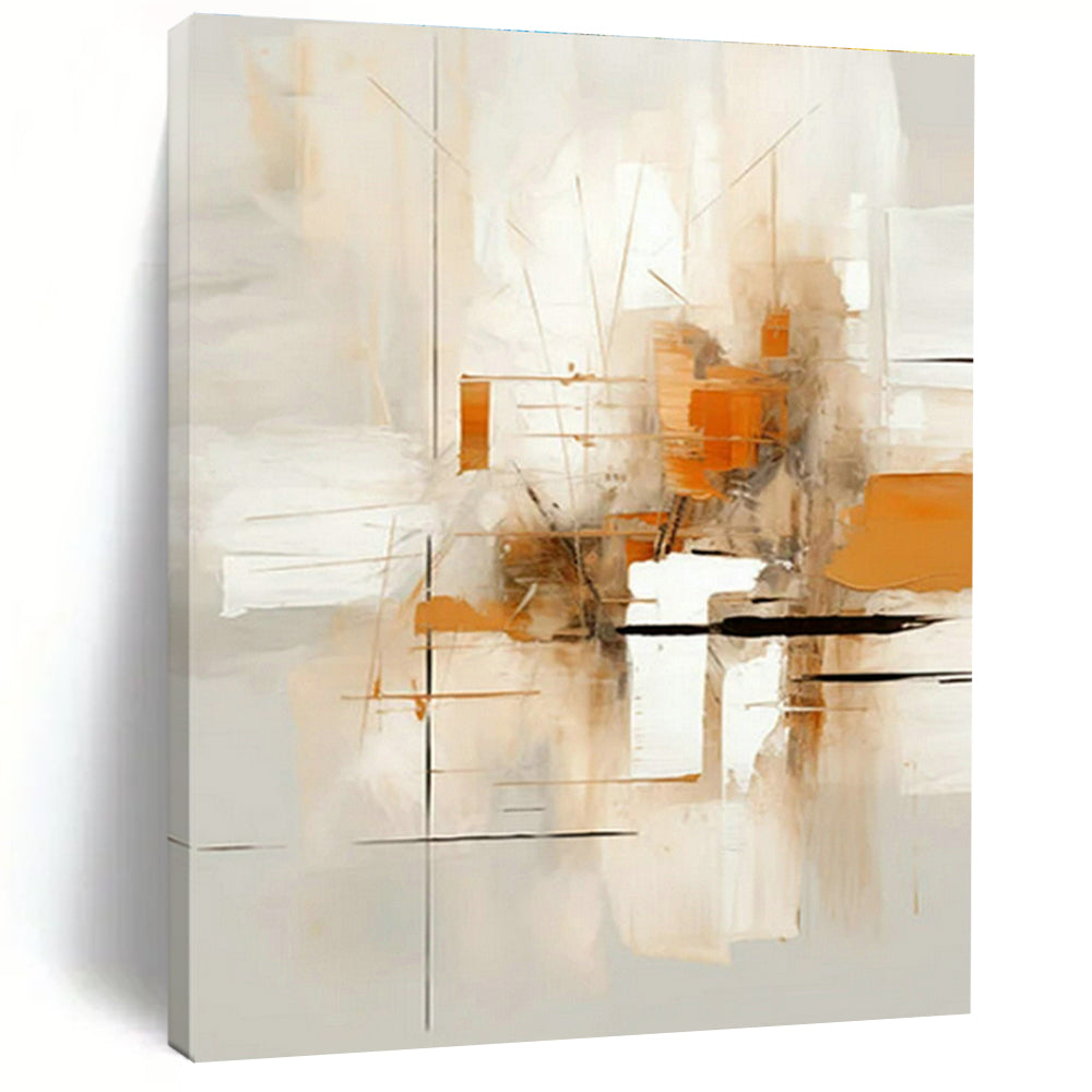 Original Handmade Abstract Painting for Dining Room Herb Garden Wall and Entryway Plant Stand Area DLZ1705