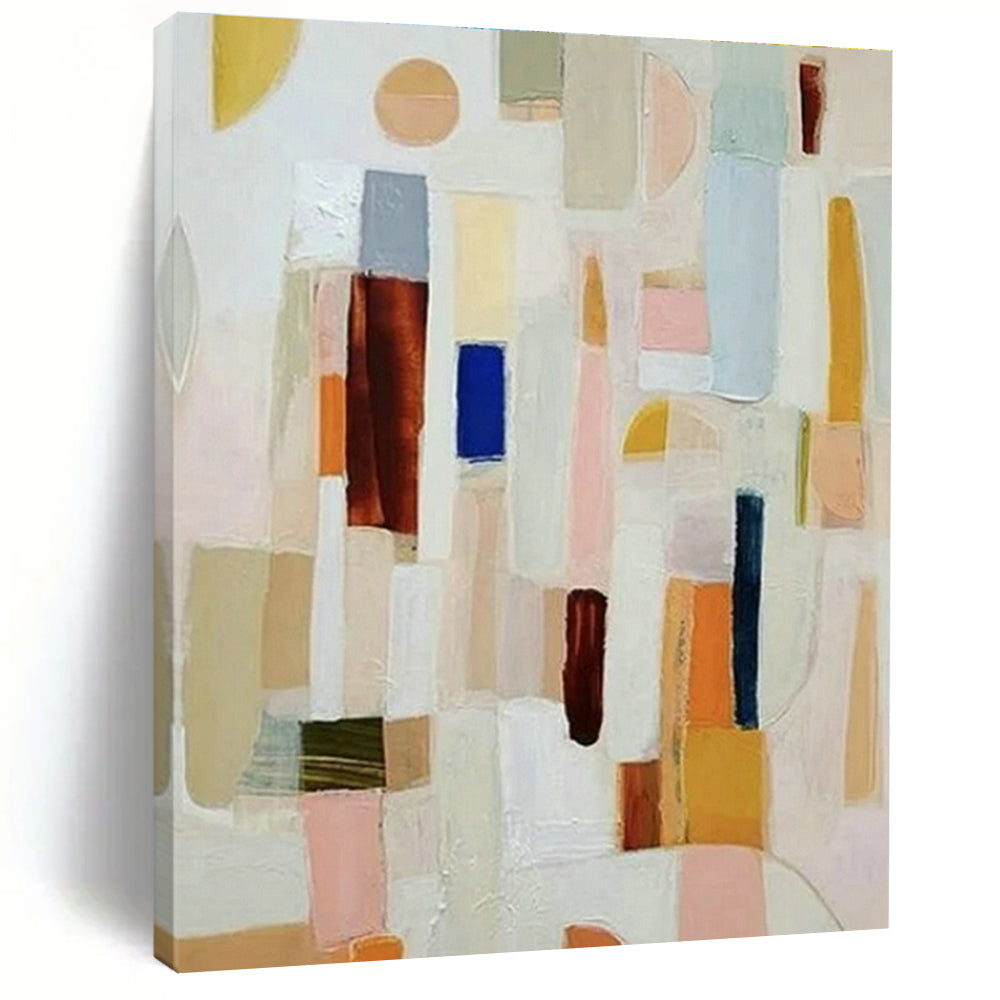 Custom Hand-Painted Abstract Wall Art for Bedroom and Dining Room DLZ1504