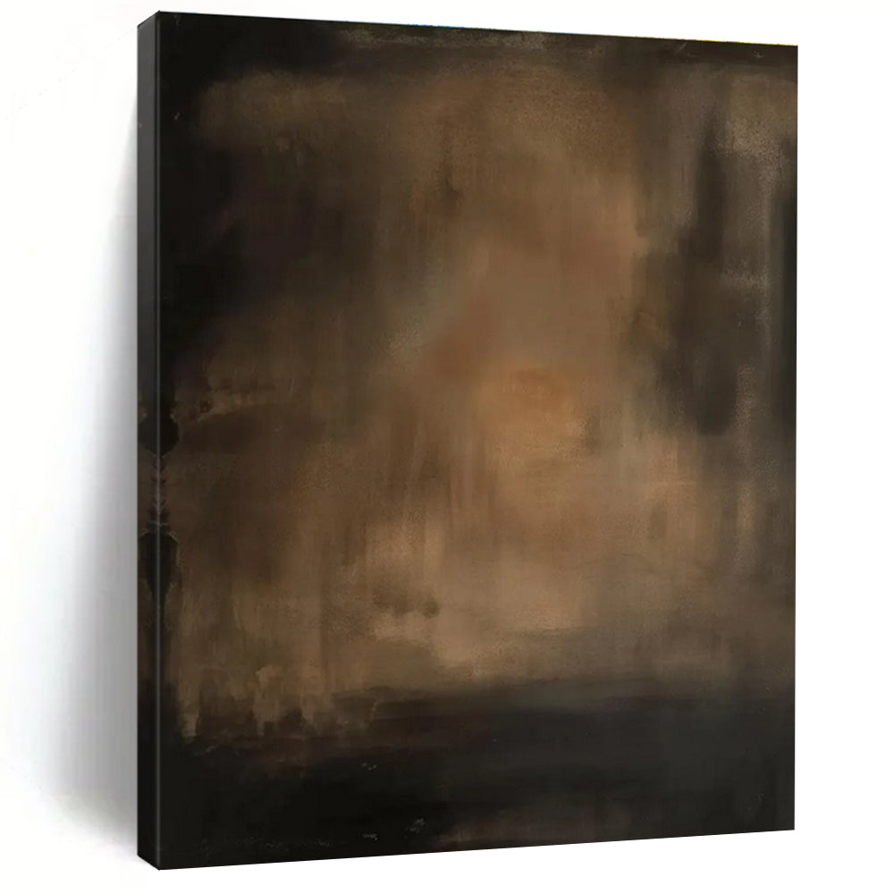 Dark Gradient Abstract Painting with Subtle Warmth ADGE479