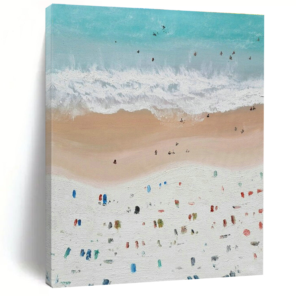 Custom - Sized Large Handmade Abstract Painting for Living Room & Dining Room DLZ2036