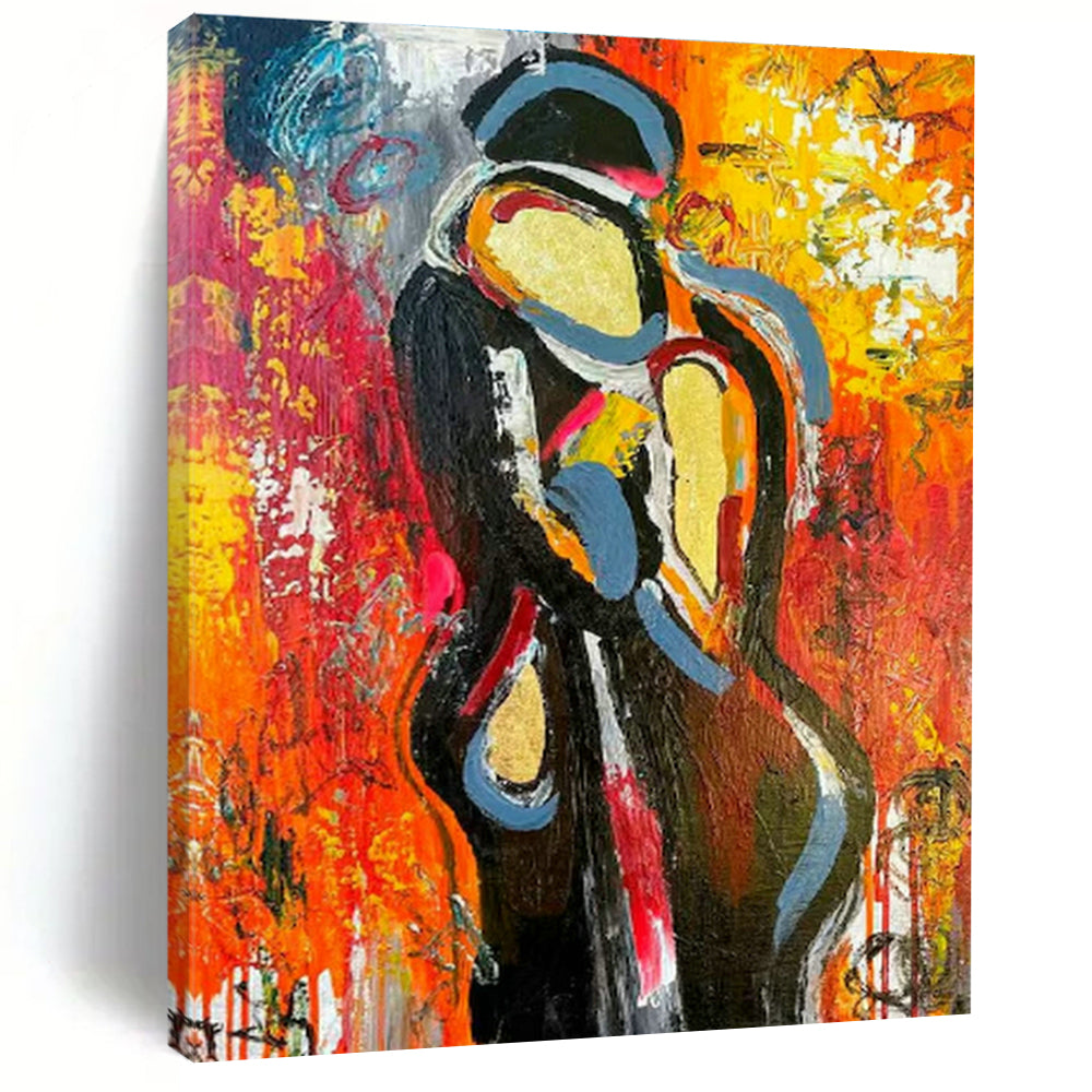 Colossal Custom-Graduated Hand Painted Abstract Art for Dining Room & Entryway DLZ2111