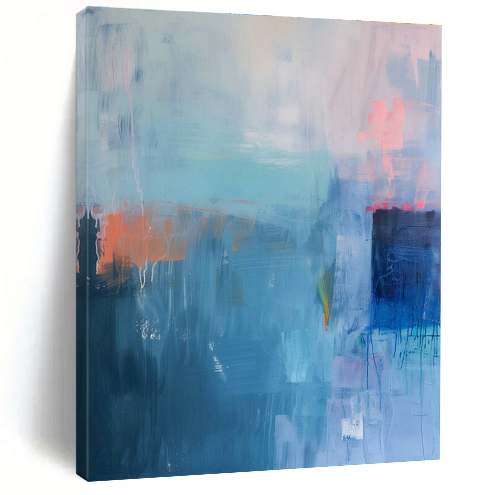 Enormous Custom-Designed Handmade Abstract Canvas Art for Living Room & Hallway DLZ2087