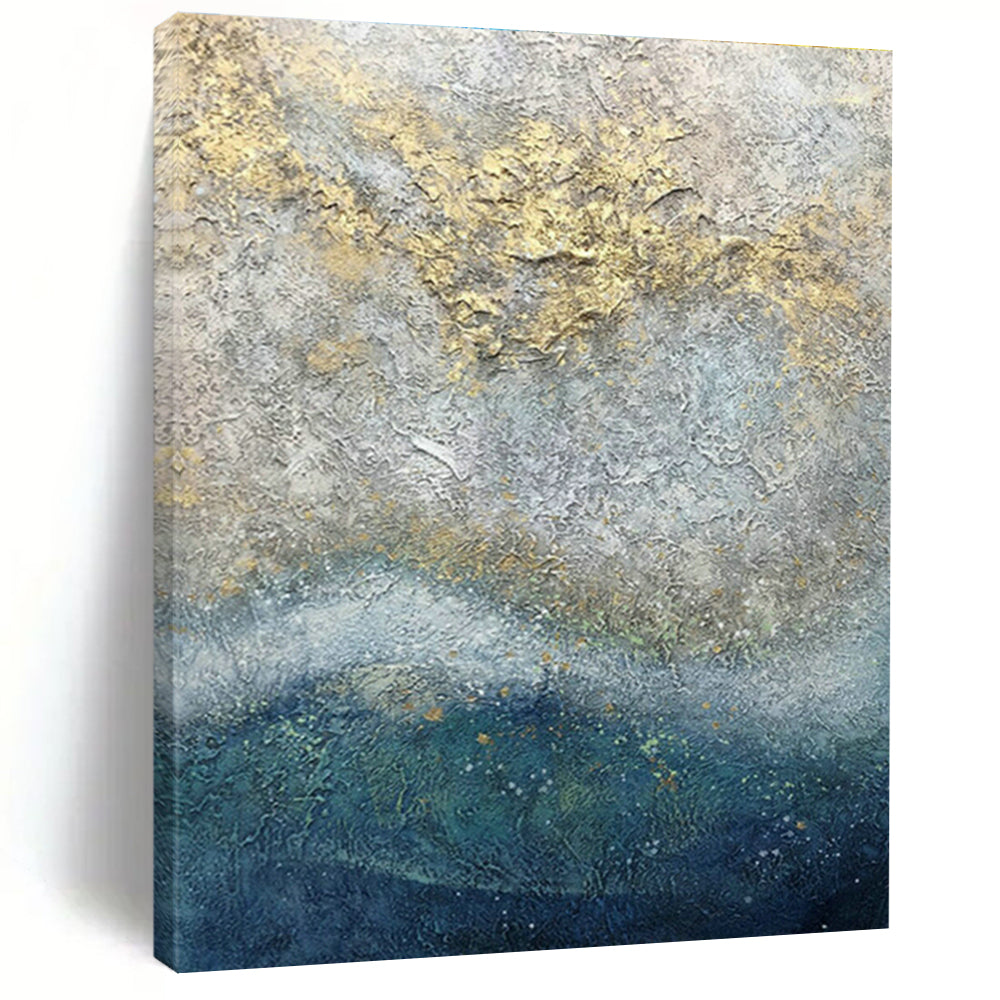 Handmade Large Abstract Painting, Demonstrating the Artistic Charm of Living Room and Foyer DLZ0965