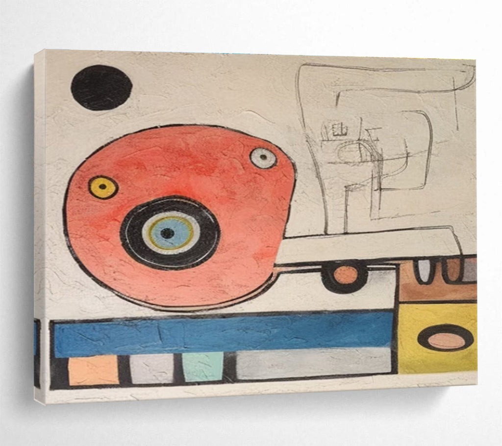 Playful Abstract Forms Abstract Painting THY004