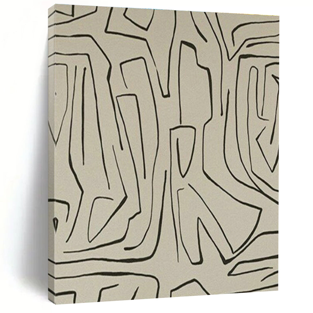 Massive, Custom - Sized Handmade Abstract Canvas for Cottage & Living Room DLZ2046