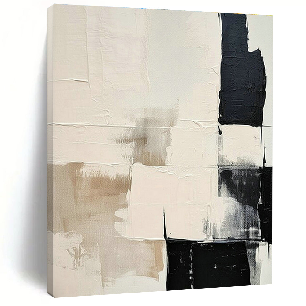 Large Customizable Hand-Painted Abstract Canvas for Living Room Window Seat Bay and Bedroom Nightstand Wall DLZ1875
