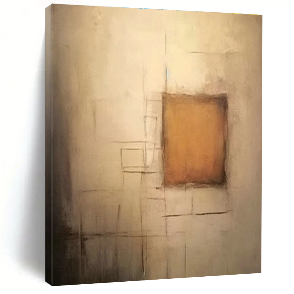 Large Hand - Painted Abstract Canvases for Hallway Stair Risers & Office Server Closets DLZ0848
