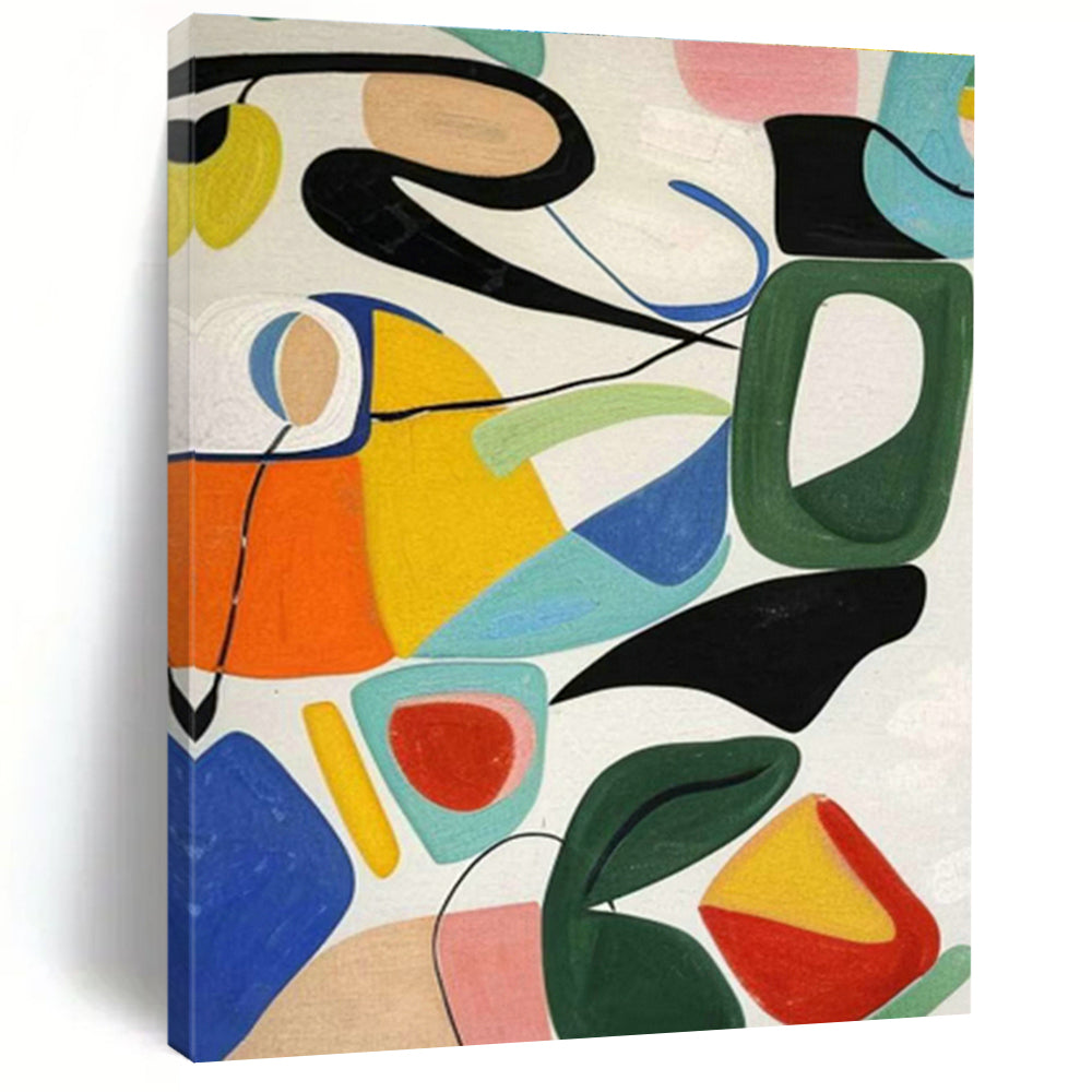Hand-Painted Extra Large Abstract Painting for Living Room & Cottage Bedroom DLZ1193