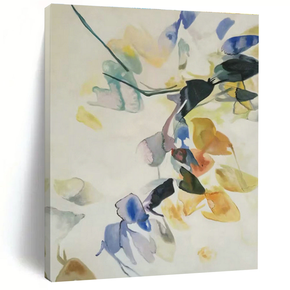 Custom Hand - Painted Abstract Art for Bedroom and Living Room DLZ0750