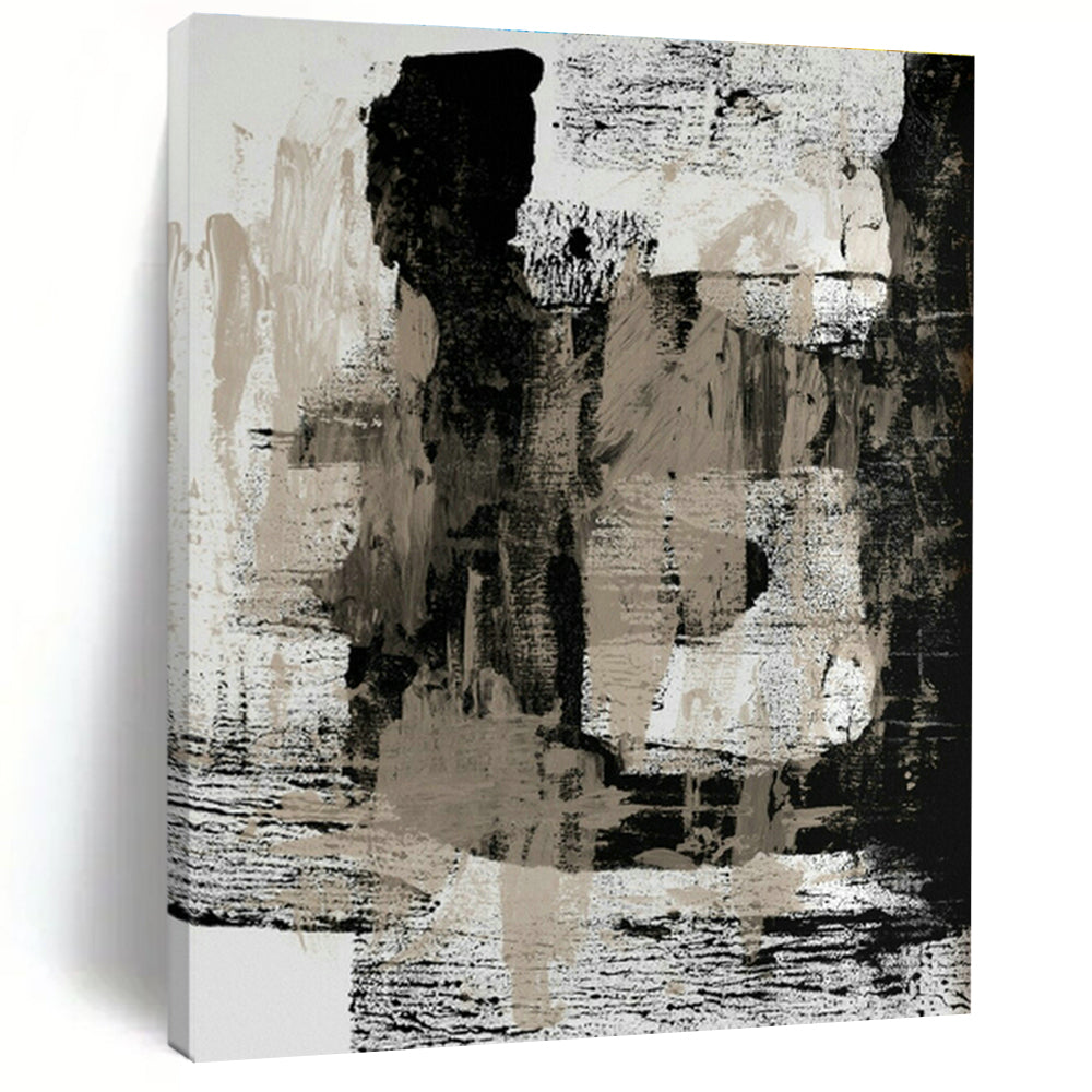 Hand-Painted Abstract Color Canvas Mural, Presenting Personalized Art for Living Room and Entrance DLZ0974