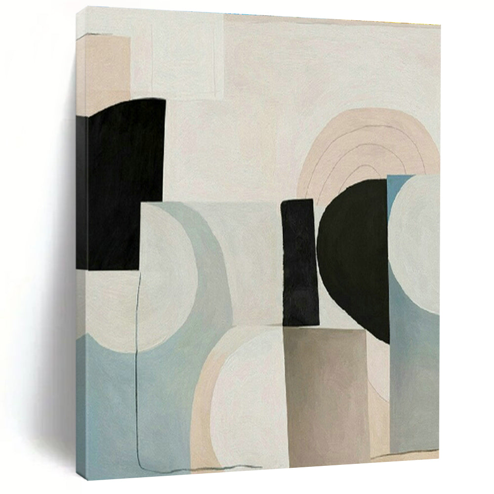 Large Hand-Painted Abstract Art for Cottage Bedroom and Entryway DLZ1517