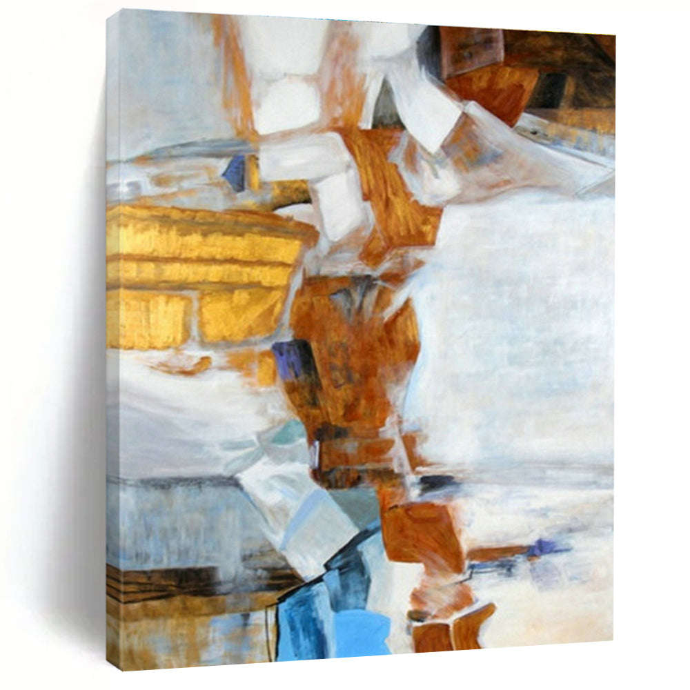 Custom Hand - Painted Abstract Art for Living Room Sectional Sofa Cushion Piping & Office Break Room Table Umbrella Canopies DLZ0944
