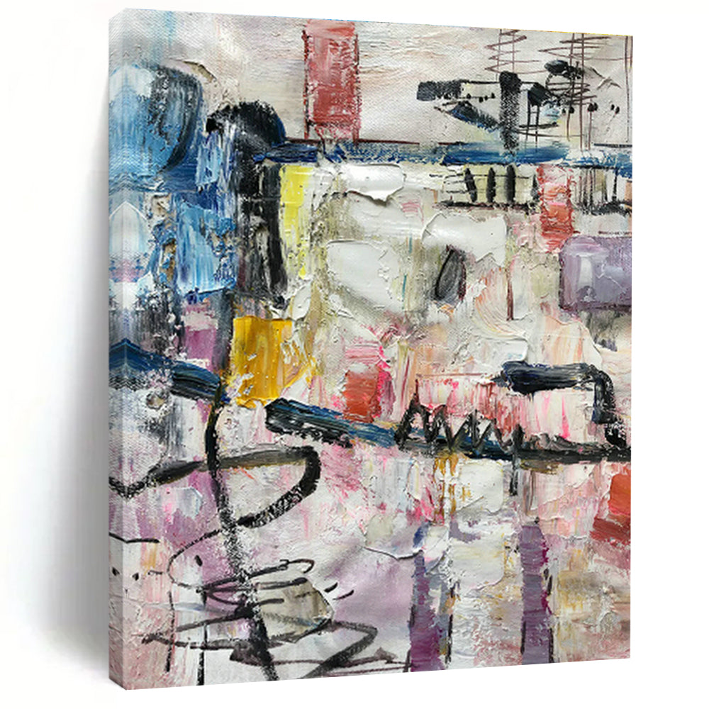 Colossal Extended Bespoke Abstract Painting for Office & Cottage Living Room DLZ1275