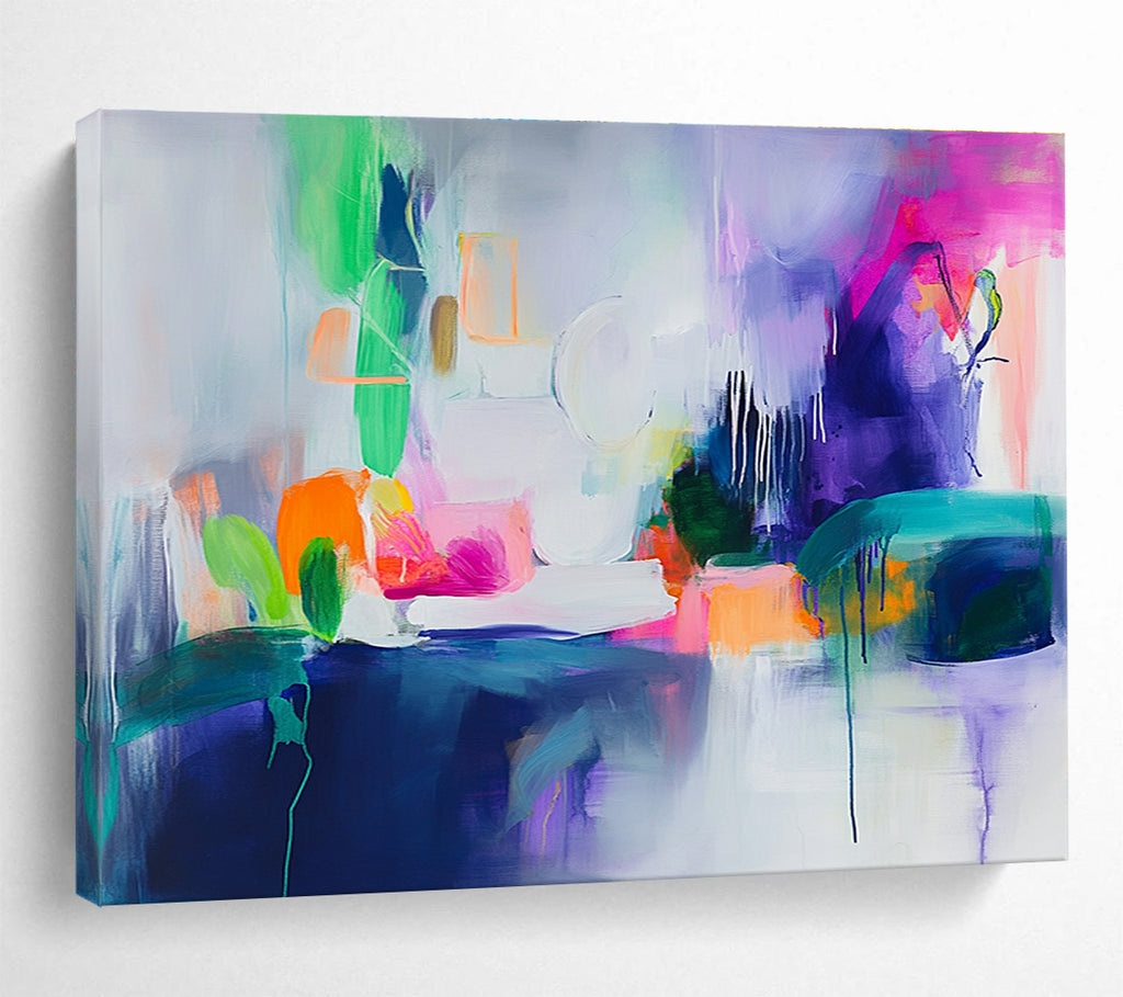 Vibrant Abstract Still Life Painting with Bright Colors DYP531