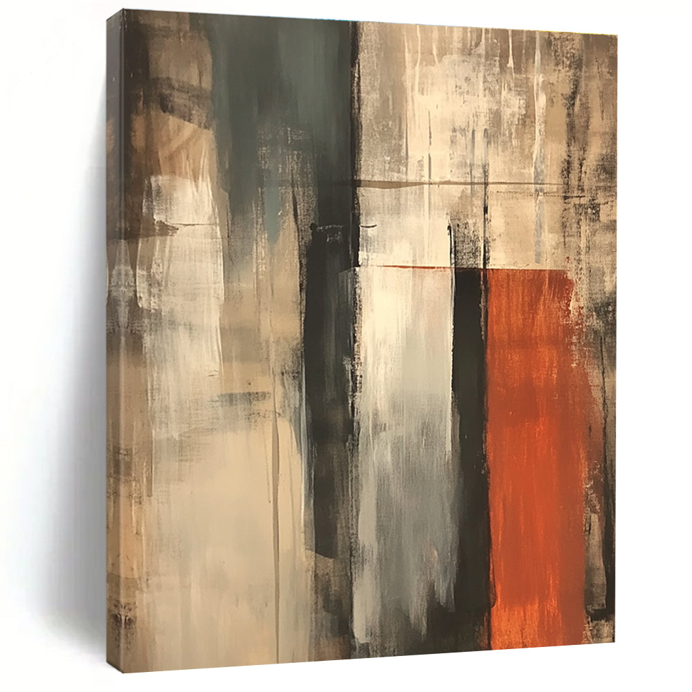 Multi - Toned Urban Abstract Painting with Industrial Vibes GER229