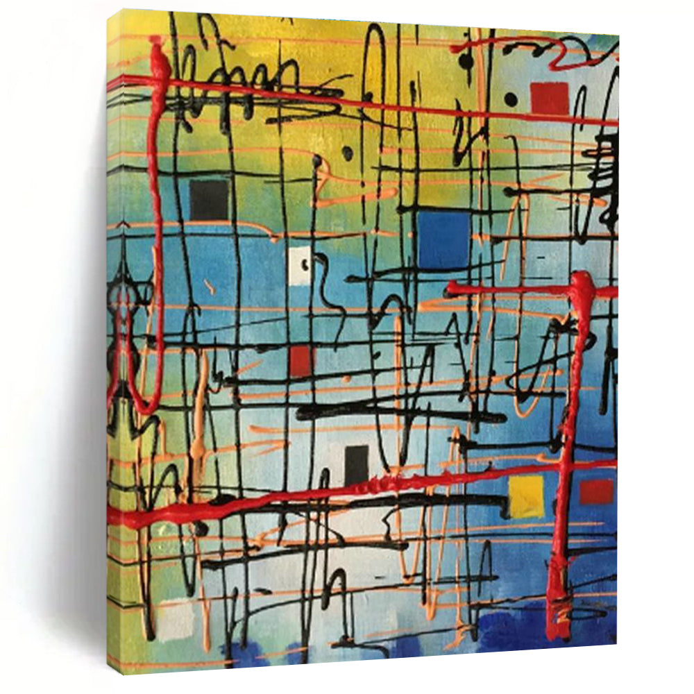 Oversized Handmade Abstract Painting for Office & Hallway DLZ2282