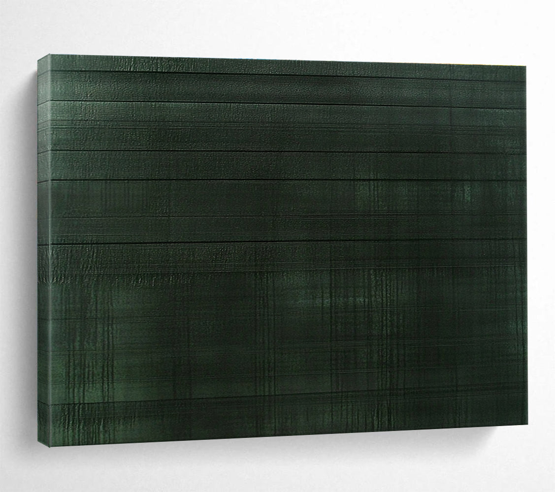 Dark Green Textured - Striped Abstract Painting DYP050