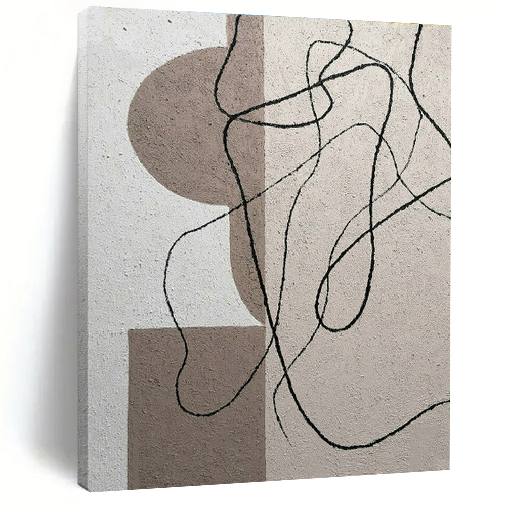 Oversized Custom Handmade Abstract Wall Decor for Cottage Office Standing Desk Wall and Bedroom Yoga Mat Storage Niche Wall DLZ1990