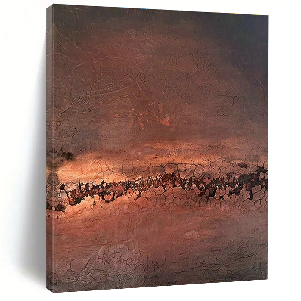Extra-large Custom Hand-Painted Abstract Canvas for Dining Room Herb Garden Wall and Entryway Plant Stand Area DLZ1850