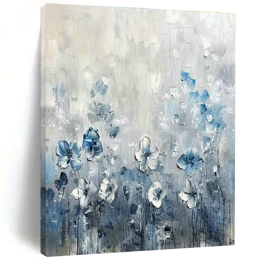 Large Customizable Handmade Abstract Painting for Living Room Bookshelf Ladder Wall and Bedroom Reading Nook Alcove Wall DLZ1988
