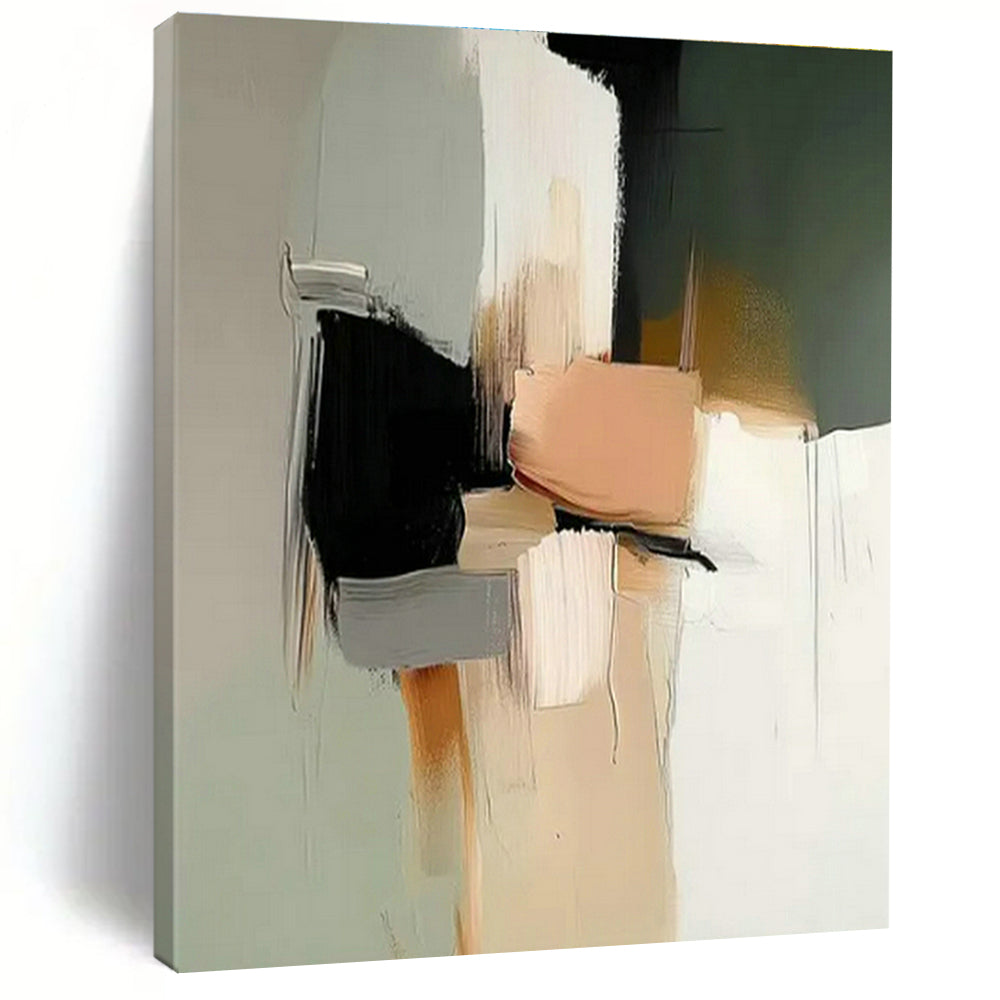 Large Customizable Hand-Painted Abstract Art for Hallway Gallery Wall and Living Room Console Table Backdrop DLZ1840